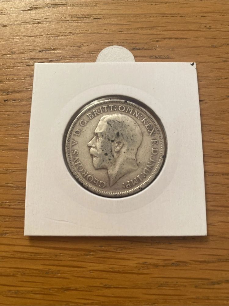 One Florin coin 1914 .925 silver image 3